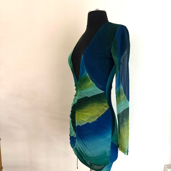 Farai London x REVOLVE Indah Dress in Emerald Ocean Size Small - Picture 5 of 10